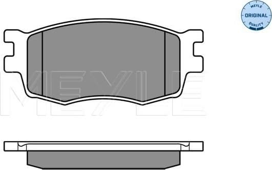 Brake Pad Set, disc brake MEYLE-ORIGINAL: True to OE. 025 243 1717/W