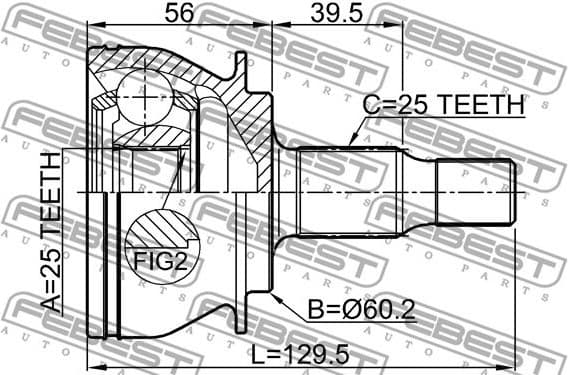 Joint Kit, drive shaft 1610-169 - image 2