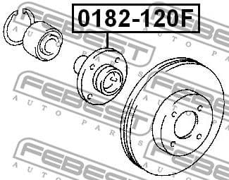 Wheel Hub 0182-120F - image 2