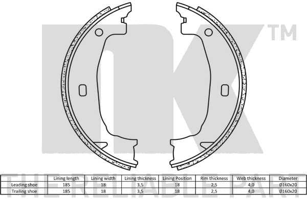 Brake Shoe Set 2715662 - image 2