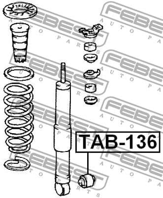 Bush, shock absorber TAB-136 - image 2