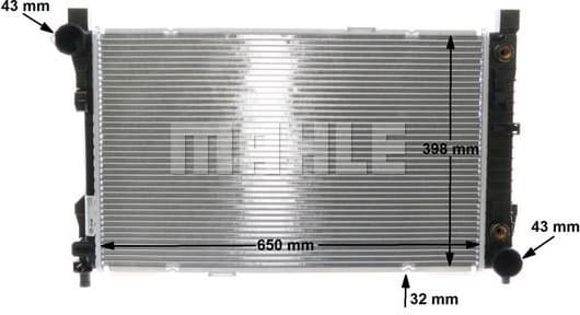 Radiator, engine cooling BEHR CR 387 000S - image 16