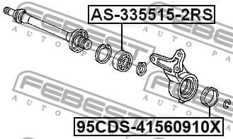 Bearing, drive shaft AS-335515-2RS - image 2