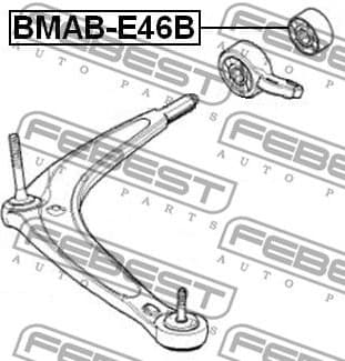 Mounting, control/trailing arm BMAB-E46B - image 2