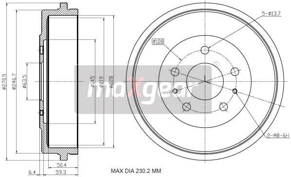 Brake Drum 19-3205