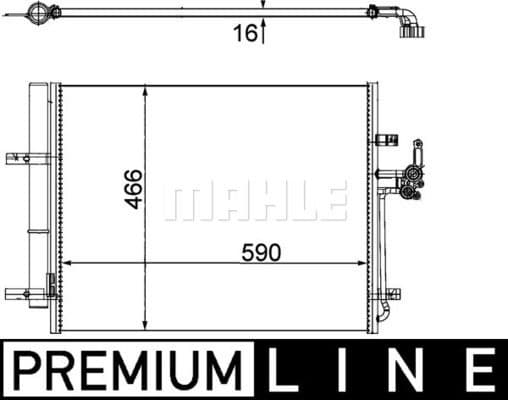 Condenser, air conditioning BEHR *** PREMIUM LINE *** AC 500 000P - image 2