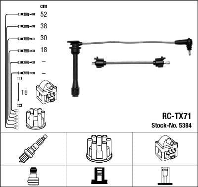 Ignition Cable Kit RC-TX71