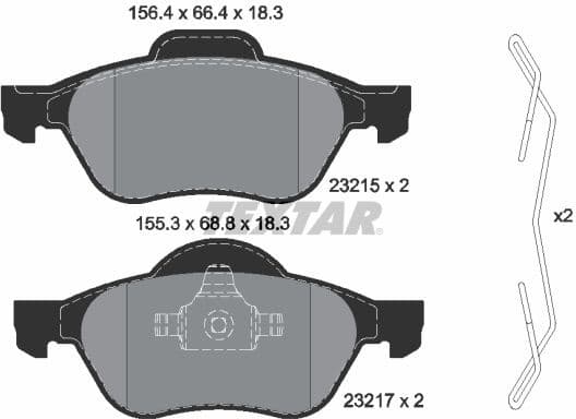 Brake Pad Set, disc brake Q+ 2321502