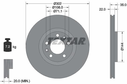 Brake Disc PRO 92197103