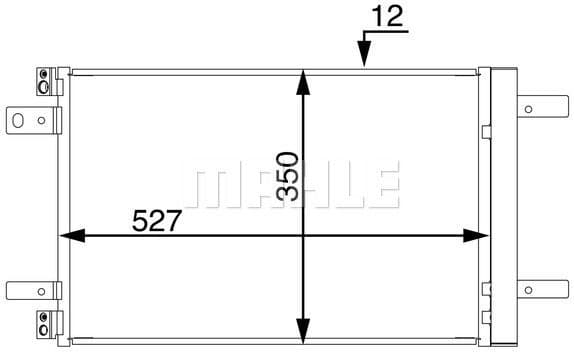 Condenser, air conditioning BEHR AC 886 000S