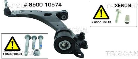 Control/Trailing Arm, wheel suspension 8500 10574