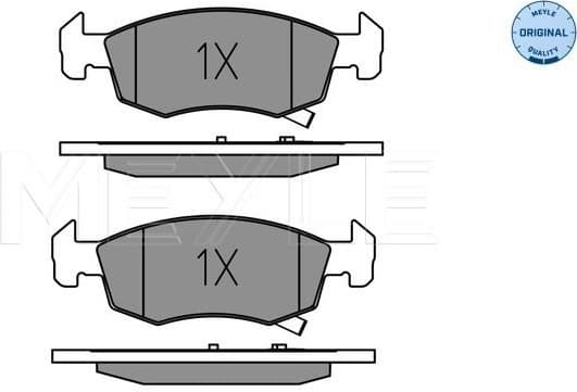 Brake Pad Set, disc brake MEYLE-ORIGINAL: True to OE. 025 221 4317