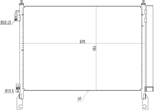 Condenser, air conditioning EASY FIT 350460