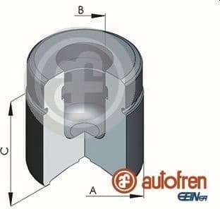 Piston, brake caliper D025420