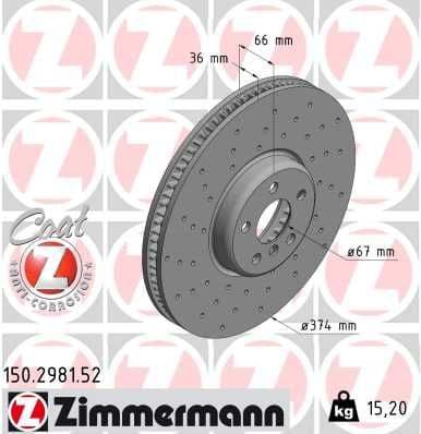 Brake Disc SPORT BRAKE DISC Z 150.2981.52