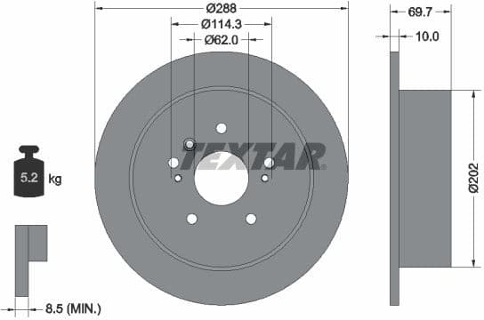 Brake Disc PRO 92171603