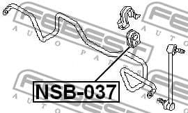 Mounting, stabiliser bar NSB-037 - image 2