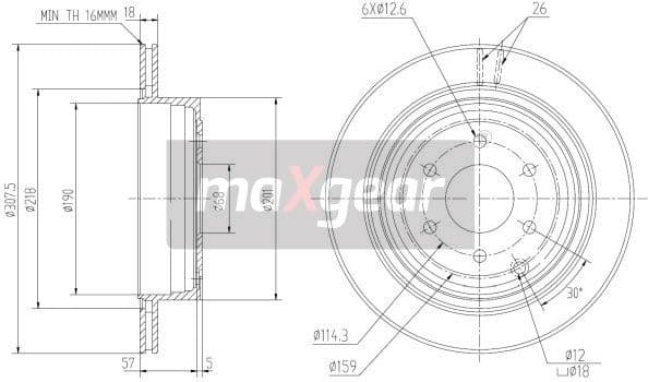Brake Disc 19-1872 - image 2
