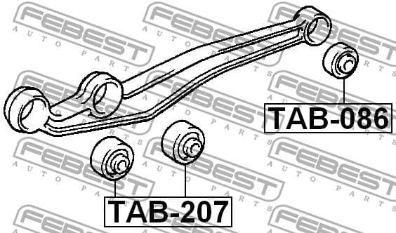 Mounting, control/trailing arm TAB-207 - image 2