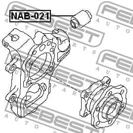 Mounting, control/trailing arm NAB-021 - image 2