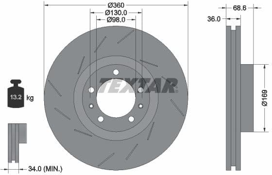 Brake Disc PRO+ 92214005