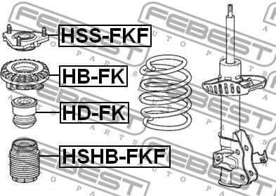 Rolling Bearing, suspension strut support mount HB-FK - image 2