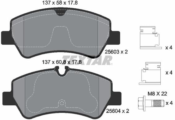 Brake Pad Set, disc brake Q+ 2560301