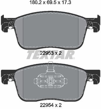 Brake Pad Set, disc brake Q+ 2259301