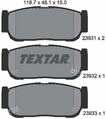Brake Pad Set, disc brake 2393101