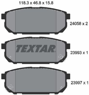 Brake Pad Set, disc brake 2405801