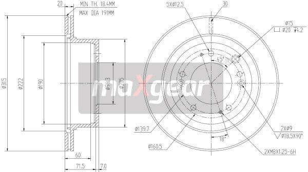 Brake Disc 19-2372 - image 2
