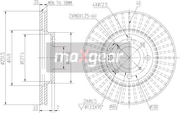 Brake Disc 19-1871