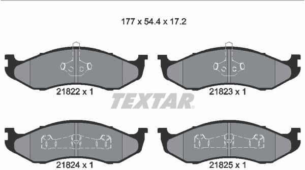Brake Pad Set, disc brake 2182202