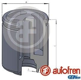Piston, brake caliper D025627