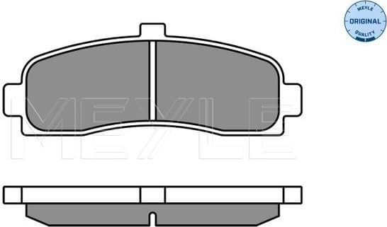 Brake Pad Set, disc brake MEYLE-ORIGINAL: True to OE. 025 216 2615