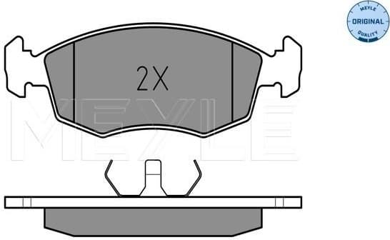 Brake Pad Set, disc brake MEYLE-ORIGINAL: True to OE. 025 209 0818