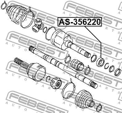 Bearing, drive shaft AS-356220 - image 2