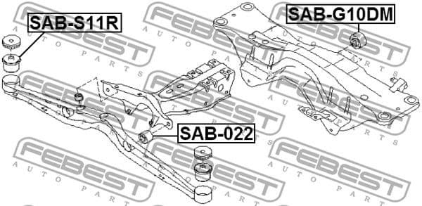 Bushing, axle beam SAB-022 - image 2