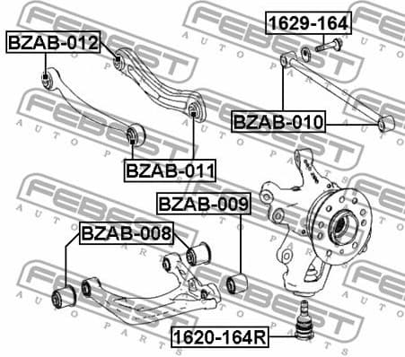 Mounting, control/trailing arm BZAB-011 - image 2