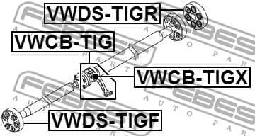 Joint, propshaft VWDS-TIGF - image 2