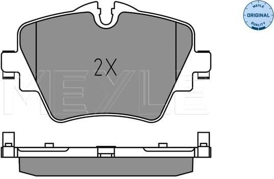 Brake Pad Set, disc brake MEYLE-ORIGINAL: True to OE. 025 256 1718