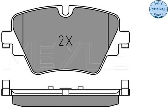 Brake Pad Set, disc brake MEYLE-ORIGINAL: True to OE. 025 256 1718 - image 2