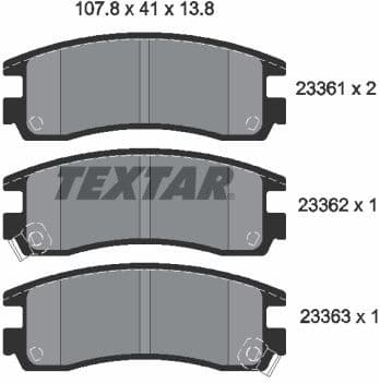 Brake Pad Set, disc brake 2336101