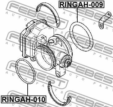 Gasket, throttle body RINGAH-009 - image 2