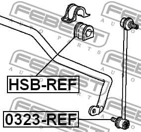 Mounting, stabiliser bar HSB-REF - image 2