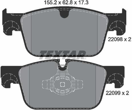 Brake Pad Set, disc brake Q+ 2209801