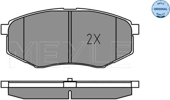 Brake Pad Set, disc brake MEYLE-ORIGINAL: True to OE. 025 251 8718 - image 2
