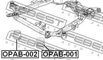 Mounting, support frame/subframe OPAB-002 - image 2