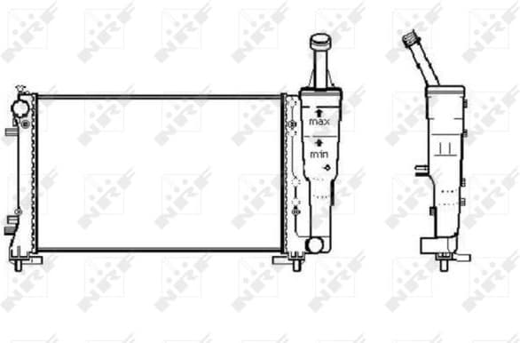 Radiator, engine cooling Economy Class 53247A - image 4