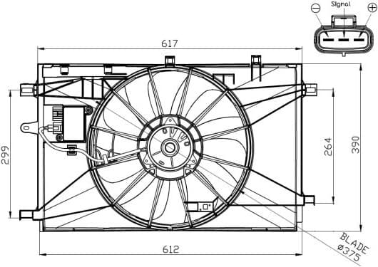 Fan, engine cooling 47937